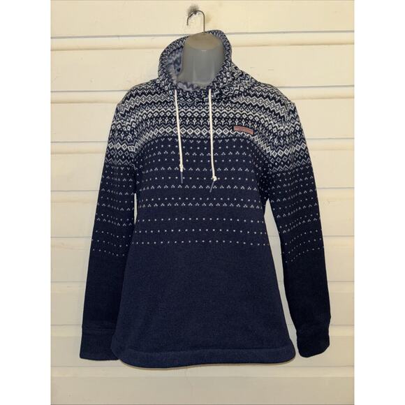 Vineyard Vines Sweaters - Vineyard Vines Knit Fleece Lined Mock Neck Pullover Sweater Size L